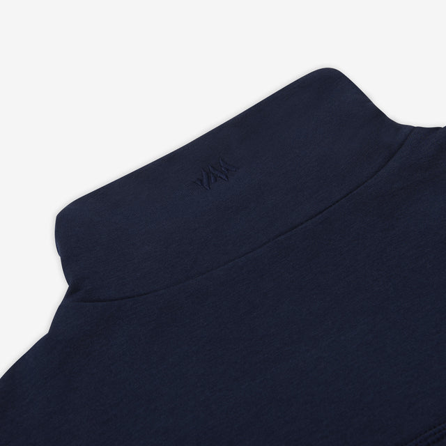 Close-up Detail of Collar with Embroider Logo: A zoomed-in view showcasing the intricate embroidery on the collar of a garment.