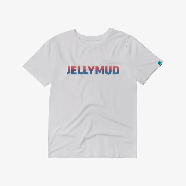 Front view of Juniors' Bamboo Altitude T-Shirt with eco-friendly print, showcasing sustainable fashion for young adventurers.