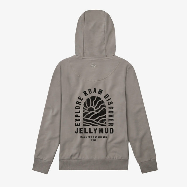 Back view of Jellymud Juniors' Explore Bamboo Hoodie