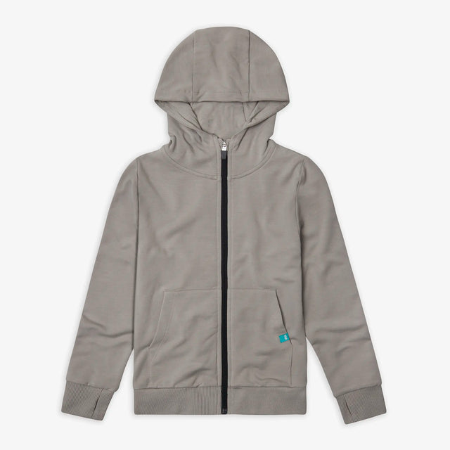 Front view of Jellymud Juniors' Explore Bamboo Hoodie