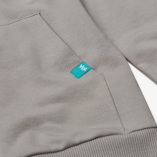 Close up view of Jellymud Juniors' Explore Bamboo Hoodie
