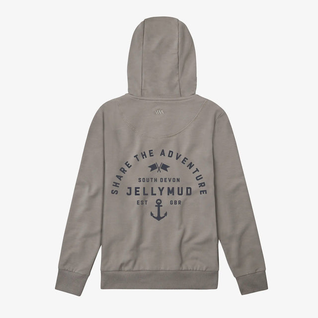 Back View of Juniors' Adventure Bamboo Hoodie.