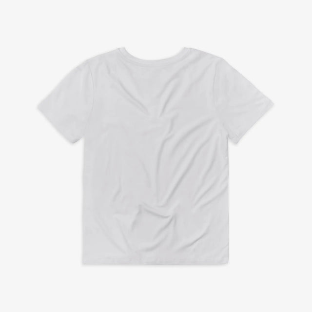 Back view of Jellymud Juniors' Sailboat Bamboo T-Shirt in white.