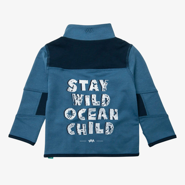 Back view of Jellymud Kids' Ocean Bamboo Sweatshirt.