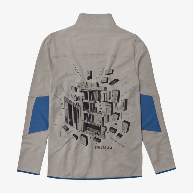 Men's Limited Edition Grey Quarter Zip Sweatshirt