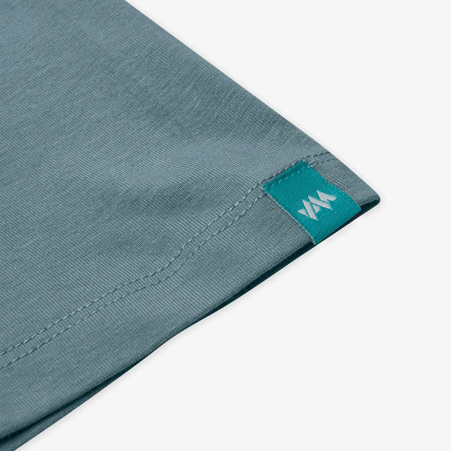 Sleeve detail of Women's Bamboo Altitude T-Shirt, a sustainable and stylish choice for versatile comfort.