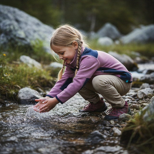 Kids Ridge Pink Bamboo Sweatshirt