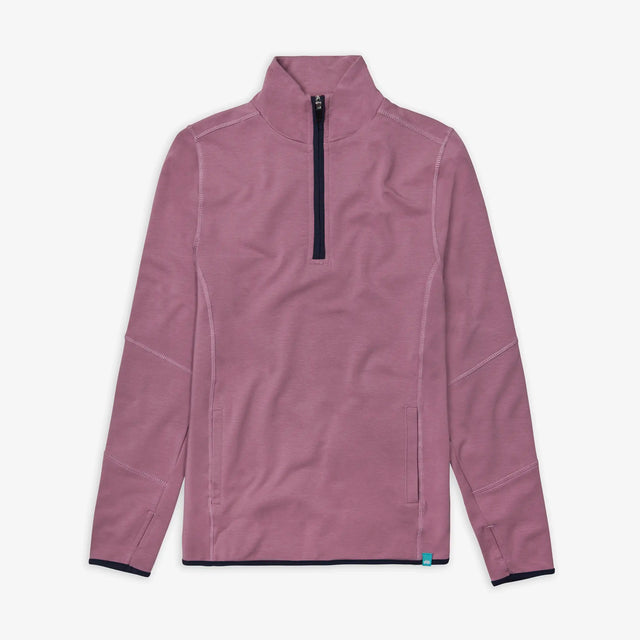 Pink quarter zip pullover sales